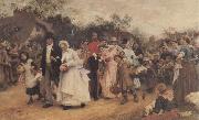 Sir Samuel Fildes The Wedding Procession France oil painting artist